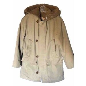 Mighty Mac Vintage Mens Size 38 Out O’ Gloucester Coat Tan Khaki Jacket